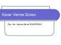 Karar verme süreci