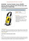 Karcher modular series 1850 psi electric pressure washer with 25 foot hose and hose reel k 5.85 m plus