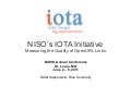 IOTA @ NASIG 2011: Measuring the Quality of OpenURL Links