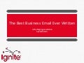 Best Business Email Ever Written - Katrina Esco - Ignite Houston 2012 Presentation