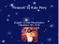 Figurative language in Katy Perry&rsquo;s "Firework"