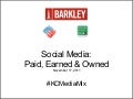 Paid, Earned & Owned: Social Media Opportunities