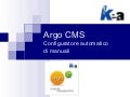 Argo CMS - Configuratore automatico di manuali