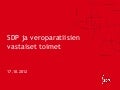 Keinoja veroparatiisien kitkemiseksi 