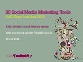20 Social & Content Marketing Tools #a4uexpo 