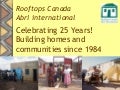 Rooftops Canada Kenya and Tanzania 2010 study visit 