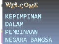 Kepimpinan dalam pembinaan negara bangsa