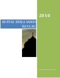 KERTAS KERJA SUKANIKA HARI RAYA 2010
