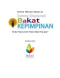 Kertas Kerja Kursus Eksplorasi Bakat Kepimpinan Sekolah