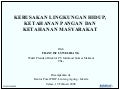 Kerusakan lingkungan hidup, ketahanan pangan dan ketahanan masyarakat