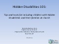 Key Ministry Hidden Disability Review, Redeemer Presbyterian