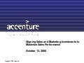 Aligning Sales and Marketing Investments to Maximize Sales Performance