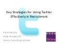 Key strategies for using Twitter effectively in recruitment