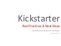 8 Best Practices for Kickstarter Campaigns
