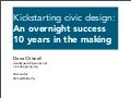 Kickstarting Civic Design