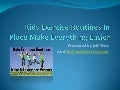 Kids exercise routines in place make everything easier