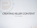 Creating Killer Content for Your Blog