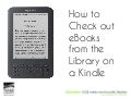 How to check out books on a Kindle