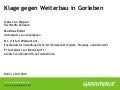 Klage gegen Weiterbau in Gorleben