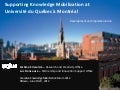 Supporting Knowledge Mobilization at Université du Québec à Montréal