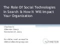 KMWorld 2009 Presentation: Role of Social Technologis In Search and the Organizational Impact