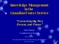 Knowledge Management Program in the Canadian Forest Service