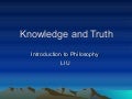 Knowledge and Truth
