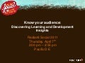 Know Your Audience