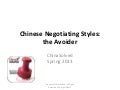 Know Your Chinese Negotiating Styles - Avoiders 