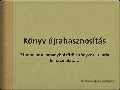 Könyv újrahasznosítás