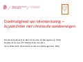 Doelmatigheid van telemonitoring bij patiënten met chronische aandoeningen