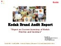 Kodak Brand Audit Report