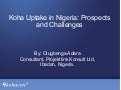 Koha uptake in Nigeria: Prospects & Challenges
