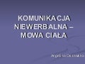 Komunikacja niewerbalna   mowa cia