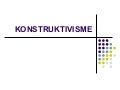 Konstruktivisme Pengajaran Seni Halus