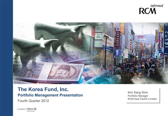 Q4 2012 Portfolio Management Presentation