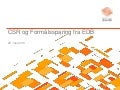Kortsparing med samfunnsansvar fra EDB