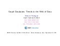 Graph Databases: Trends in the Web of Data