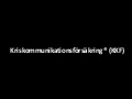 Kriskommunikationsförsäkring via uhrvis 2012 05 16
