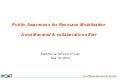 Public Awareness for Resource Mobilization: A multifaceted & collaborative effort