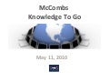 KTG w/ Dean Gilligan 5.11.10- “Economic Outlook”