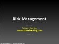 Kuala Lumpur - PMI Global Congress 2009 - Risk Management