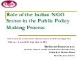 Kumaran on NGOs in India