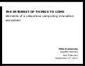 The Internet of Things to Come: elements of a ubiquitous computing innovation ecosystem