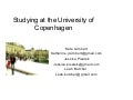 KVL (Copenhagen) Presentation