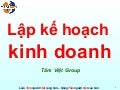 Ky nang lap ke hoach kinh doanh