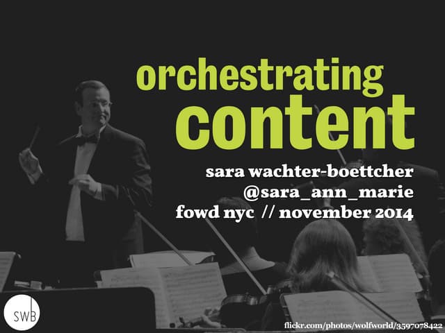 Orchestrating Content—FOWD NYC