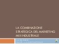 La Combinazione Strategica Del Marketing Mix Industriale
