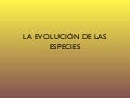 La EvolucióN De Las Especiesii