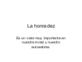 La honradez